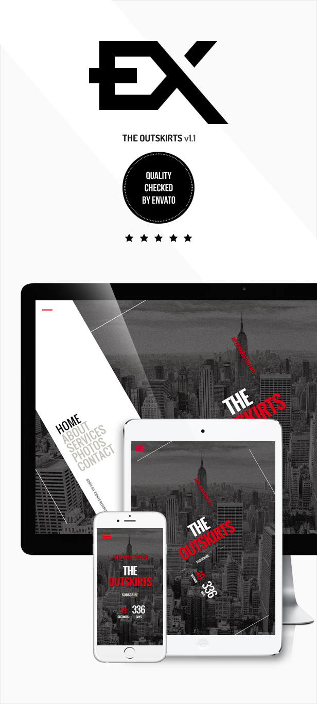 The Outskirts || Responsive Coming Soon Page