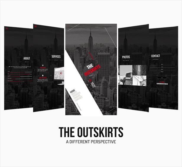 The Outskirts || Responsive Coming Soon Page