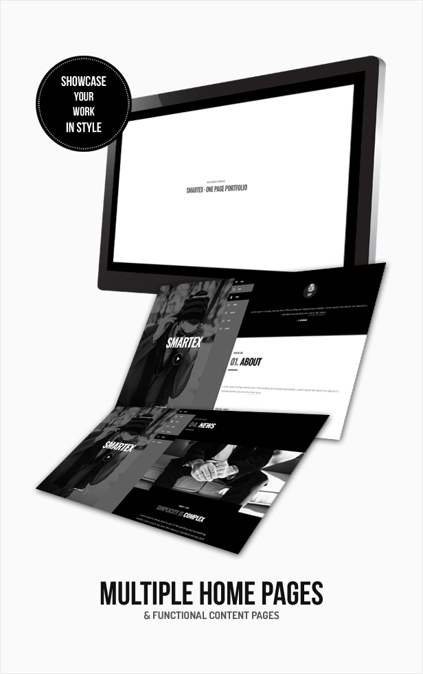 Smartex - One Page Portfolio Template