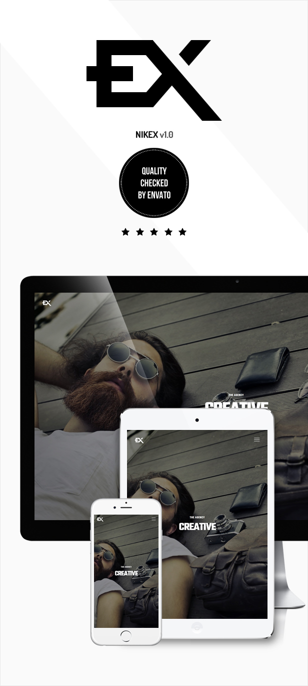Nikex - One Page Portfolio Template